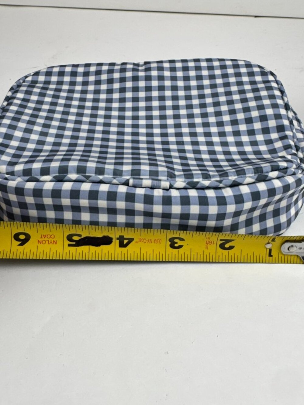 Cloud Island Blue White Gingham Toiletry Travel Bag Cosmetic Pouch Organizer - Picture 5 of 6